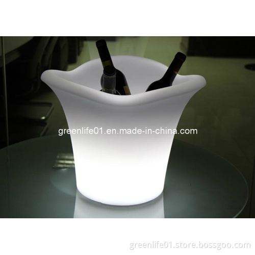 Glowing LED Bar Furniture, LED Plastic Ice Bucket